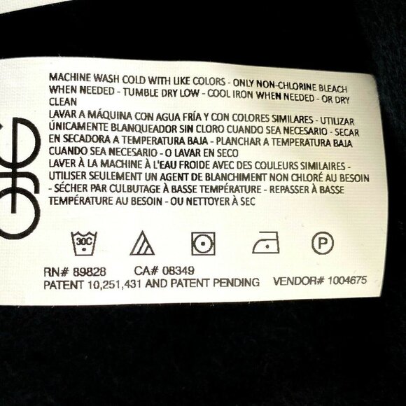 Gloria Vanderbilt Womens size Medium Lace Crewneck Pullover Sweatshirt Top Black - Picture 8 of 9